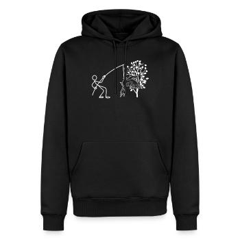 Parrot Bird - Funny Cockatiel Bird Pap - Men’s Premium Organic Hoodie - black - Front - Nico (187cm)