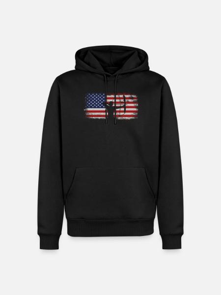 Archer Archer Archer Usa Américain - Sweat à capuche Premium bio Homme - noir