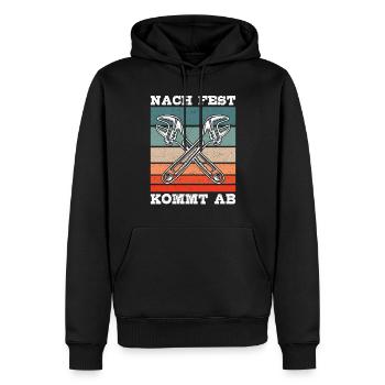 Handwerker Nach Fest Kommt Ab KFZ Mechaniker - Männer Premium Bio Hoodie - Schwarz - Vorne - Nico (187cm)