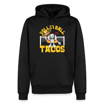 Volleyball Player Team Taco - Männer Premium Bio Hoodie - Schwarz - Vorne - Nico (187cm)