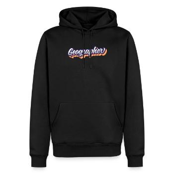 Geograph Geographiestudent Geographie Beruf - Männer Premium Bio Hoodie - Schwarz - Vorne - Nico (187cm)