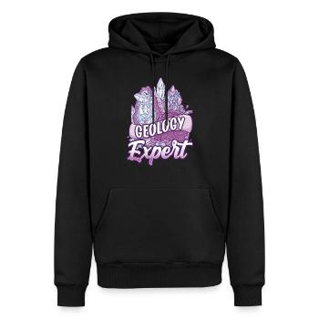Profession d’expert en géologie Géologue Étudiant en géologie - Sweat à capuche Premium bio Homme - noir - Devant - Nico (187cm)