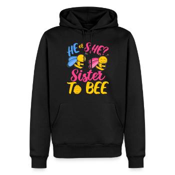 Je suis monté de niveau à Big Brother - Sweat à capuche Premium bio Homme - noir - Devant - Nico (187cm)