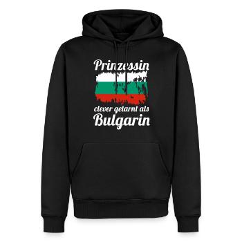 Prinzessin Balkan Bulgare Bulgarisches Bulgarien - Männer Premium Bio Hoodie - Schwarz - Vorne - Nico (187cm)