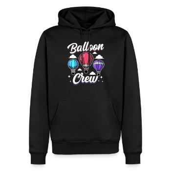 Ballon Besatzung Ballonfahrer Flug Heißluftballon - Männer Premium Bio Hoodie - Schwarz - Vorne - Nico (187cm)