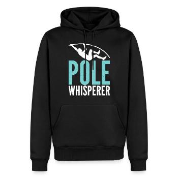 Stabhochspringer Für Stabspringen - Männer Premium Bio Hoodie - Schwarz - Vorne - Nico (187cm)