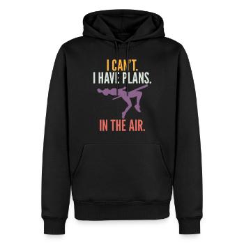 Stabhochspringer Für Stabspringen - Männer Premium Bio Hoodie - Schwarz - Vorne - Nico (187cm)