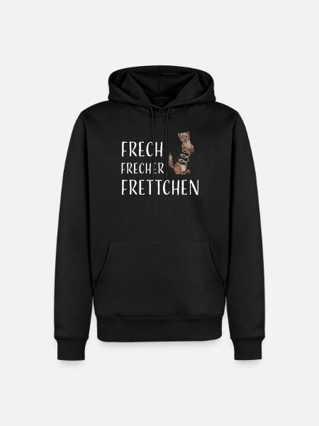 Frettchenliebhaber Frettchenbesitzer - Männer Premium Bio Hoodie - Schwarz