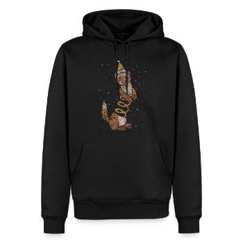 Frettchen Geburtstag Geburtstagsparty - Männer Premium Bio Hoodie - Schwarz - Vorne - Nico (187cm)