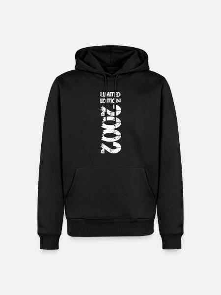 Édition limitée 2002 - Sweat à capuche Premium bio Homme - noir