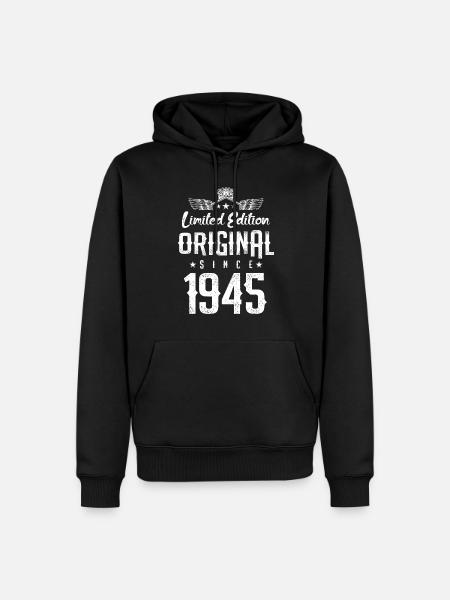1945 limited edition - Men’s Premium Organic Hoodie - black