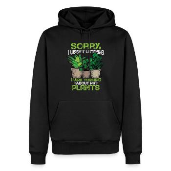 Pflanzen Fan Gärtner Topfpflanzen Geschenk Florist - Männer Premium Bio Hoodie - Schwarz - Vorne - Nico (187cm)