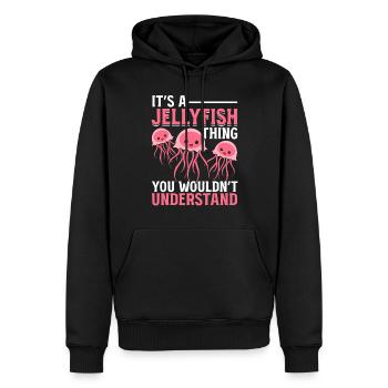 C’est une chose de méduse que vous ne comprenez pas - Sweat à capuche Premium bio Homme - noir - Devant - Nico (187cm)