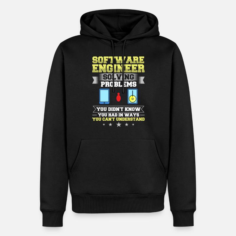 Software Engineering Softwaretechnik Ingenieur - Männer Premium Bio Hoodie - Schwarz