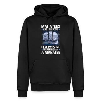 Seekühe sind fantastisch Meeressäuger Seekuh - Männer Premium Bio Hoodie - Schwarz - Vorne - Nico (187cm)