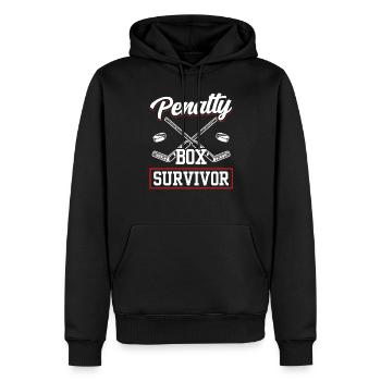 Banc de pénalité de hockey sur glace Joueur de hockey sur glace Boîte de pénalité - Sweat à capuche Premium bio Homme - noir - Devant - Nico (187cm)