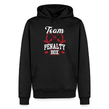 Eishockey Strafbank Penalty Box Eishockeyspieler - Männer Premium Bio Hoodie - Schwarz - Vorne - Nico (187cm)