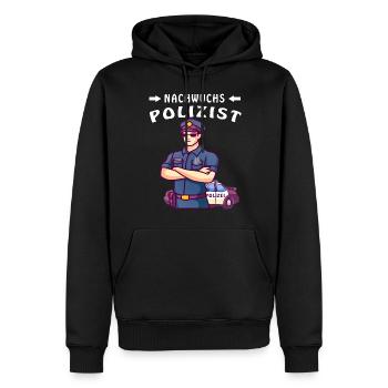 NACHWUCHS POLIZIST - Männer Premium Bio Hoodie - Schwarz - Vorne - Nico (187cm)