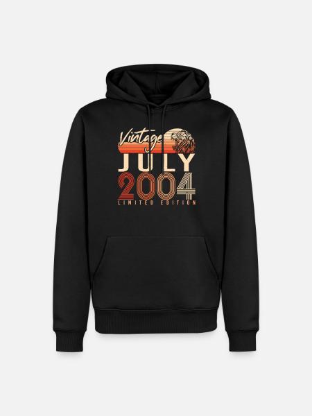 July 2004 Finally 18. - Men’s Premium Organic Hoodie - black