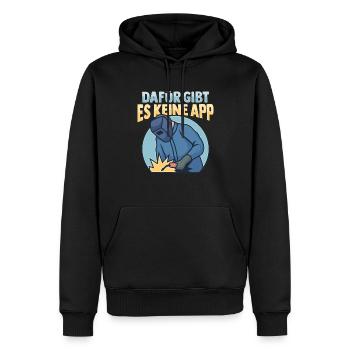 Schweißer Schweißen Schlosser und Metallbauer - Männer Premium Bio Hoodie - Schwarz - Vorne - Nico (187cm)