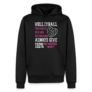 Volleyball Player Team Volleyball - Männer Premium Bio Hoodie - Schwarz - Vorne - Nico (187cm)