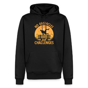 Parkour Parkour Runner Freerunning Parkur Cadeau - Sweat à capuche Premium bio Homme - noir - Devant - Nico (187cm)