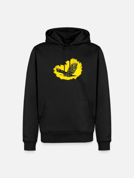 Eagle - Men’s Premium Organic Hoodie - black