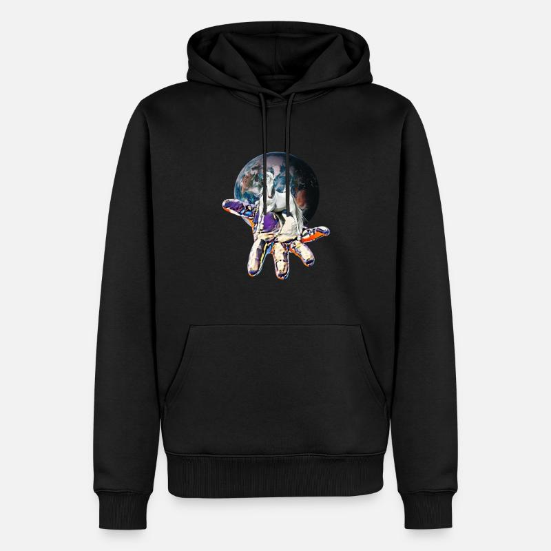 Cheval - Sweat à capuche Premium bio Homme - noir