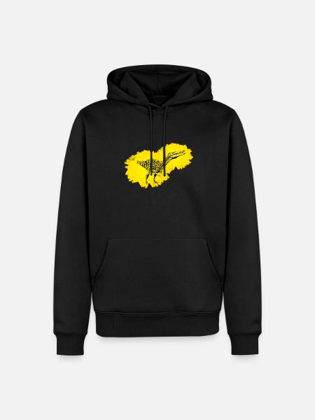 Baryonyx - Männer Premium Bio Hoodie - Schwarz