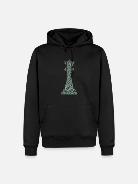 Chess Chess Piece Queen - Men’s Premium Organic Hoodie - black