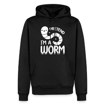 Nice worm composting worm lovers pretend - Men’s Premium Organic Hoodie - black - Front - Nico (187cm)