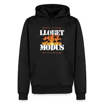 Lloret De Mar Modus - Männer Premium Bio Hoodie - Schwarz - Vorne - Nico (187cm)