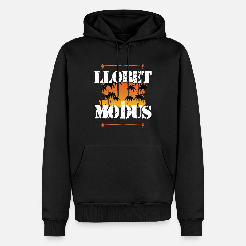 Lloret de Mar mode - Sweat à capuche Premium bio Homme - noir