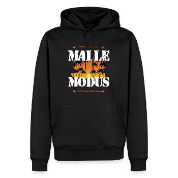 Malle Mode - Men’s Premium Organic Hoodie - black - Front - Nico (187cm)