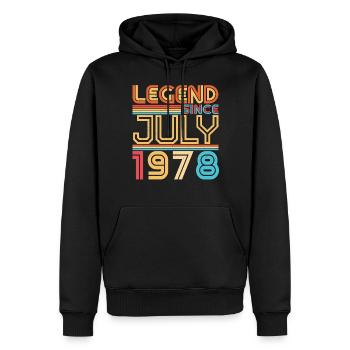 Geboren Im Juli 1978 - Männer Premium Bio Hoodie - Schwarz - Vorne - Nico (187cm)