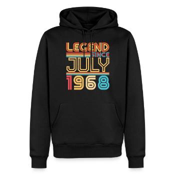 Juli 1968 Vintage - Männer Premium Bio Hoodie - Schwarz - Vorne - Nico (187cm)