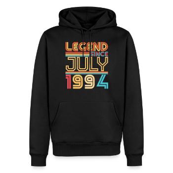 Baujahr Juli 1994 - Männer Premium Bio Hoodie - Schwarz - Vorne - Nico (187cm)