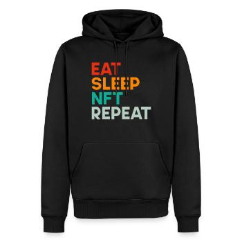 Crypto Art May Start Talking About NFT - Men’s Premium Organic Hoodie - black - Front - Nico (187cm)