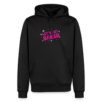 Cuisson de gâteaux Baker Design n Amateurs de desserts - Sweat à capuche Premium bio Homme - noir - Devant - Nico (187cm)