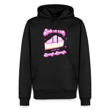 Cuisson de gâteaux Baker Design n Amateurs de desserts - Sweat à capuche Premium bio Homme - noir - Devant - Nico (187cm)
