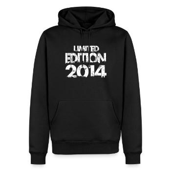 Édition limitée 2014 - Sweat à capuche Premium bio Homme - noir - Devant - Nico (187cm)