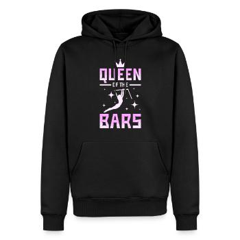 Reine de la gymnastique des bars - Sweat à capuche Premium bio Homme - noir - Devant - Nico (187cm)