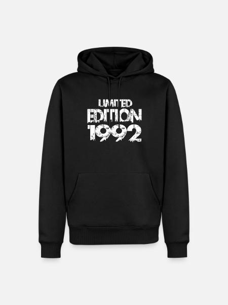Édition limitée 1992 - Sweat à capuche Premium bio Homme - noir