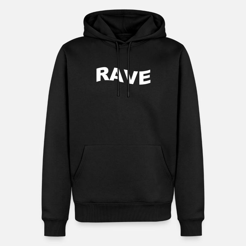 Rave Raver - Sweat à capuche Premium bio Homme - noir