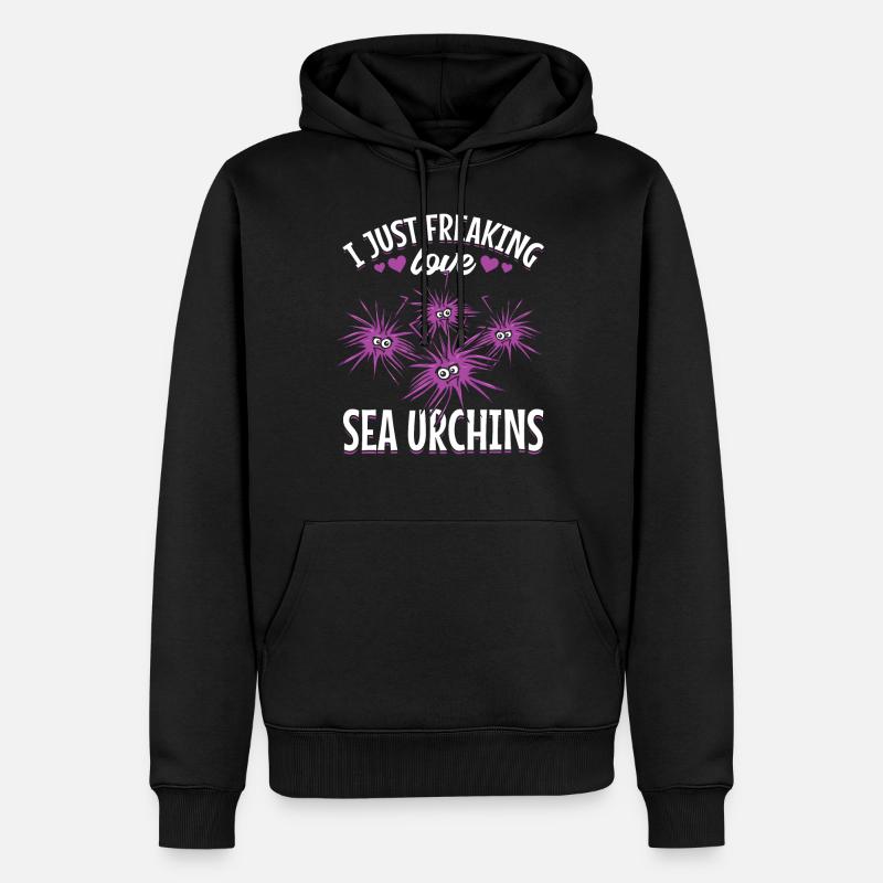 Je panique comme des oursins - Sweat à capuche Premium bio Homme - noir