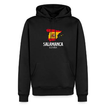 salamanca spain, espana salamanca spain - Men’s Premium Organic Hoodie - black - Front - Nico (187cm)