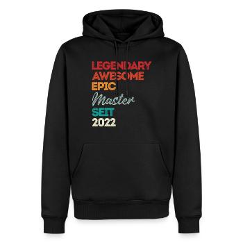Master 2022 Abschluss Geschenk Studium Absolvent - Männer Premium Bio Hoodie - Schwarz - Vorne - Nico (187cm)