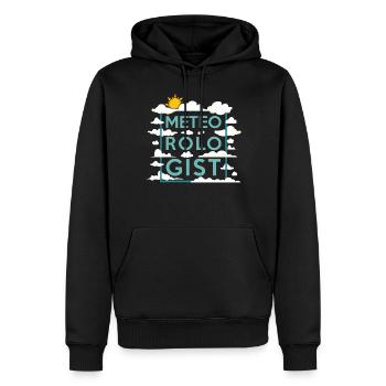 Meteorologist Weather Forecast - Men’s Premium Organic Hoodie - black - Front - Nico (187cm)