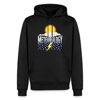 Meteorologist Weather Forecast - Men’s Premium Organic Hoodie - black - Front - Nico (187cm)