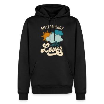 Meteorologist Weather Forecast - Men’s Premium Organic Hoodie - black - Front - Nico (187cm)